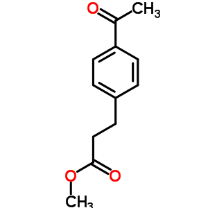 3-(4-乙?；交?丙酸甲酯結(jié)構(gòu)式_91671-15-7結(jié)構(gòu)式