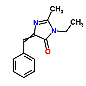 3-乙基-3,5-二氫-2-甲基-5-(苯基亞甲基)-4H-咪唑-4-酮結(jié)構(gòu)式_91806-28-9結(jié)構(gòu)式