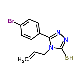 4-烯丙基-5-(4-溴苯基)-4H-1,2,4-噻唑-3-硫醇結(jié)構(gòu)式_91813-57-9結(jié)構(gòu)式