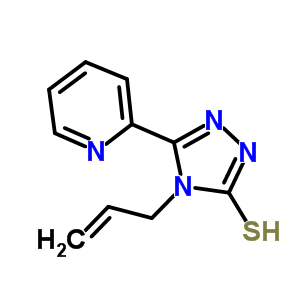 4-烯丙基-5-吡啶-2-基-4H-1,2,4-噻唑-3-硫醇結(jié)構(gòu)式_91813-63-7結(jié)構(gòu)式