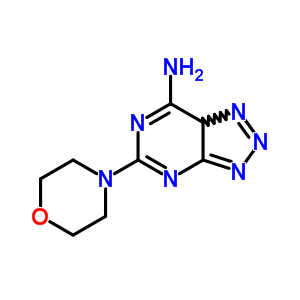 5-(4-嗎啉)-3H-1,2,3-噻唑并[4,5-d]嘧啶-7-胺結(jié)構(gòu)式_92335-27-8結(jié)構(gòu)式