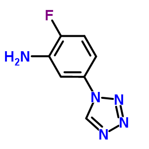 2-氟-5-(1H-1,2,3,4-四唑-1-基)苯胺結(jié)構(gòu)式_924871-22-7結(jié)構(gòu)式