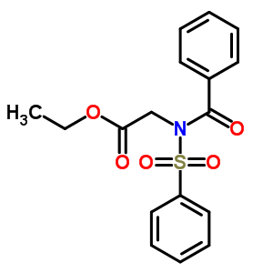 2-(苯磺?；?苯甲酰基-氨基)乙酸乙酯結(jié)構(gòu)式_93818-52-1結(jié)構(gòu)式