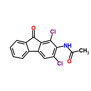 n-(1,3-二氯-9-氧代-9h-芴-2-基)-乙酰胺結(jié)構(gòu)式_93944-43-5結(jié)構(gòu)式