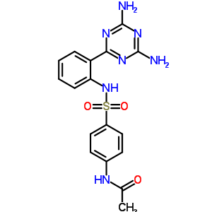 N-[4-[[2-(4,6-二氨基-1,3,5-噻嗪-2-基)苯基]磺?；鵠苯基]乙酰胺結(jié)構(gòu)式_94037-49-7結(jié)構(gòu)式
