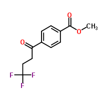 甲基 4-(4,4,4-三氟丁?；?苯甲酸結(jié)構(gòu)式_952107-73-2結(jié)構(gòu)式