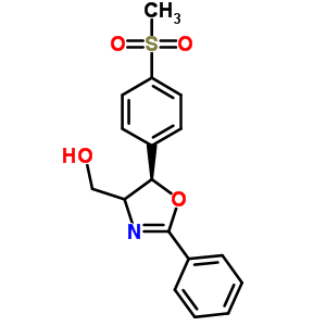 (4R,5R)-4,5-二氫-5-[4-(甲基磺?；?苯基]-2-苯基-4-噁唑甲醇結(jié)構(gòu)式_96795-00-5結(jié)構(gòu)式