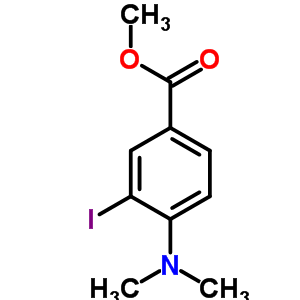 4-(二甲基氨基)-3-碘苯甲酸甲酯結(jié)構(gòu)式_99067-73-9結(jié)構(gòu)式